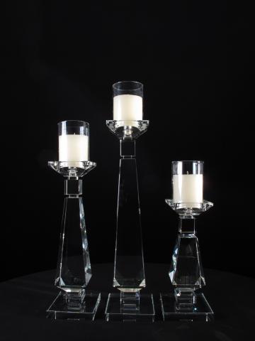 CRYSTAL CANDLE HOLDER CENTERPICE FOR WEDDING AND EVENT