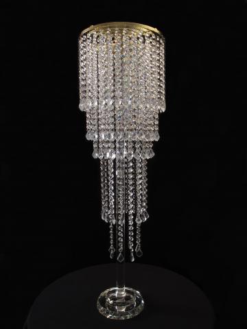 Crystal Flower Stand for event or wedding rental.