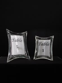 Crystal Photo Frames Table Number Frame Centerpieces for Weddings and Events for Rental