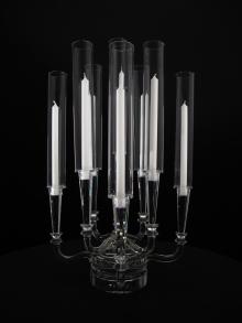 Rana Crystal Candelabra for Wedding and Event Rental