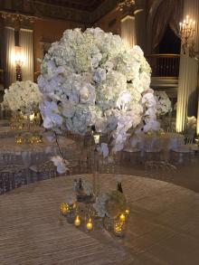 Florence Crystal Flower Stand Centerpiece for wedding and Event Rental