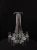Crystal Candelabra Flower Stand for Centerpiece for Wedding and Event Rental
